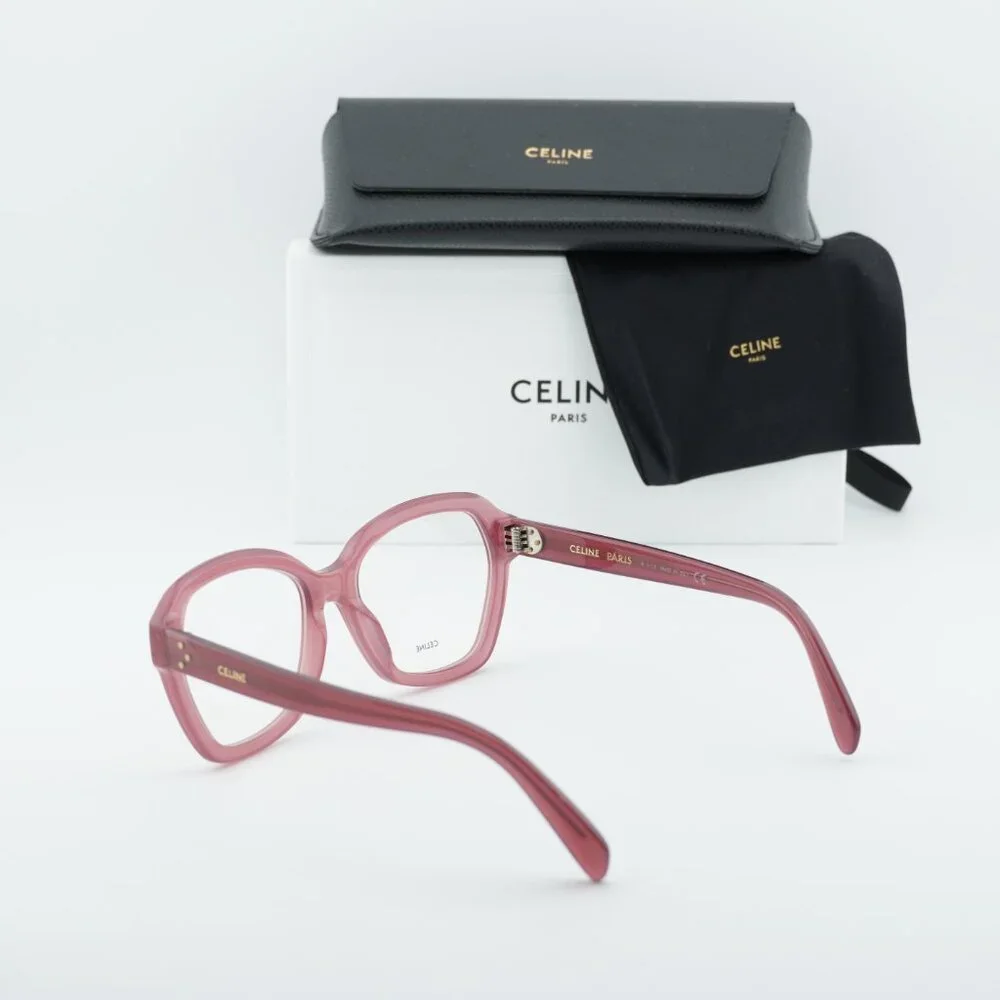 Celine CL50100I 081 Geometric Eyeglasses - Milky Violet 54mm - Picture 7 of 7